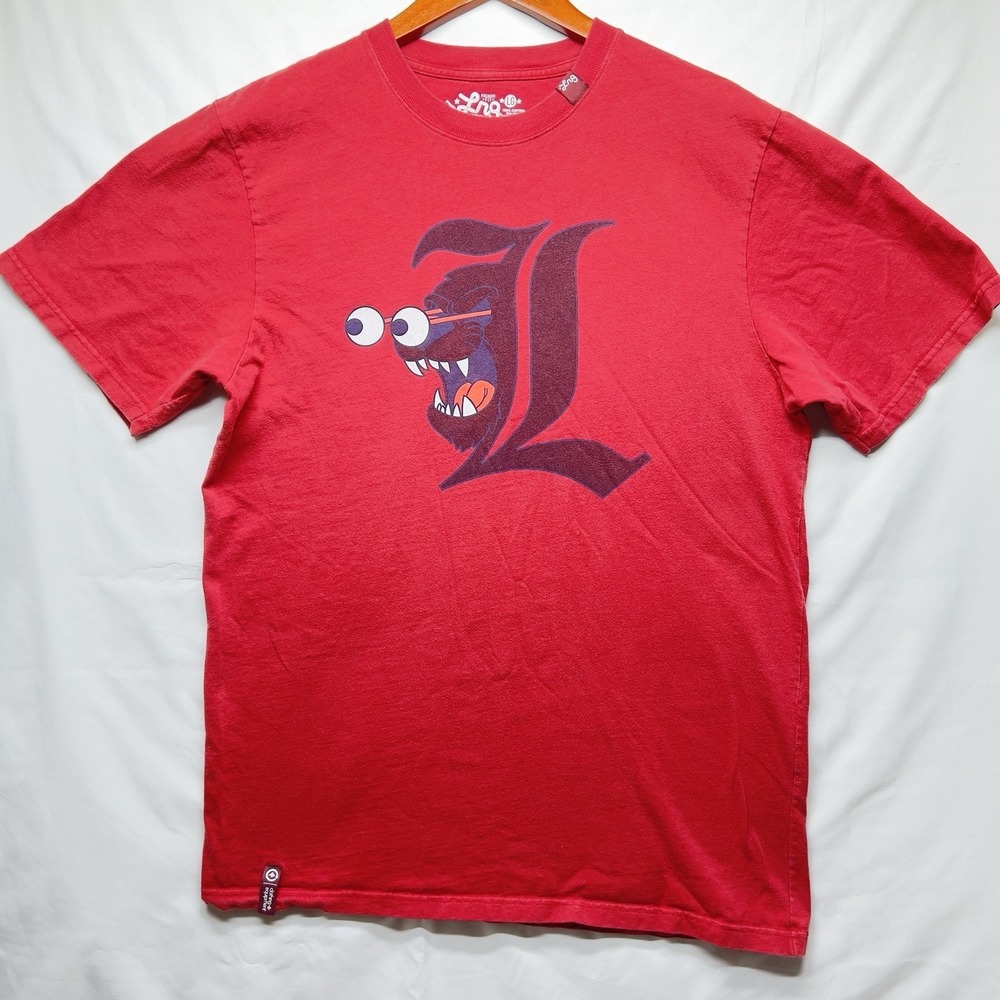 LRG Lifted Research Group sz L short sleeve t shirt maroon red